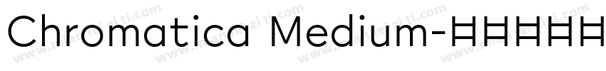 Chromatica Medium字体转换